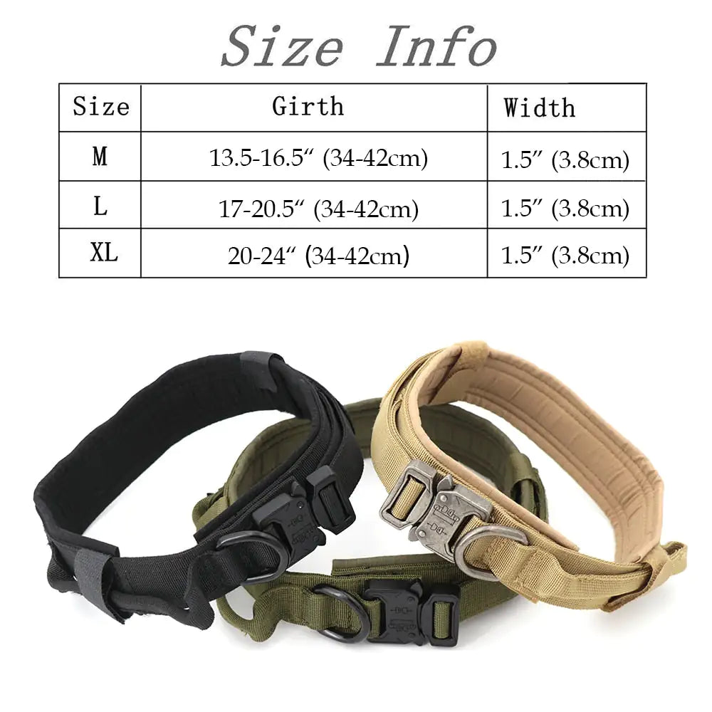 Military Tactical Dog Collar